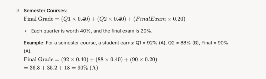 HCPSS Grade Calculator