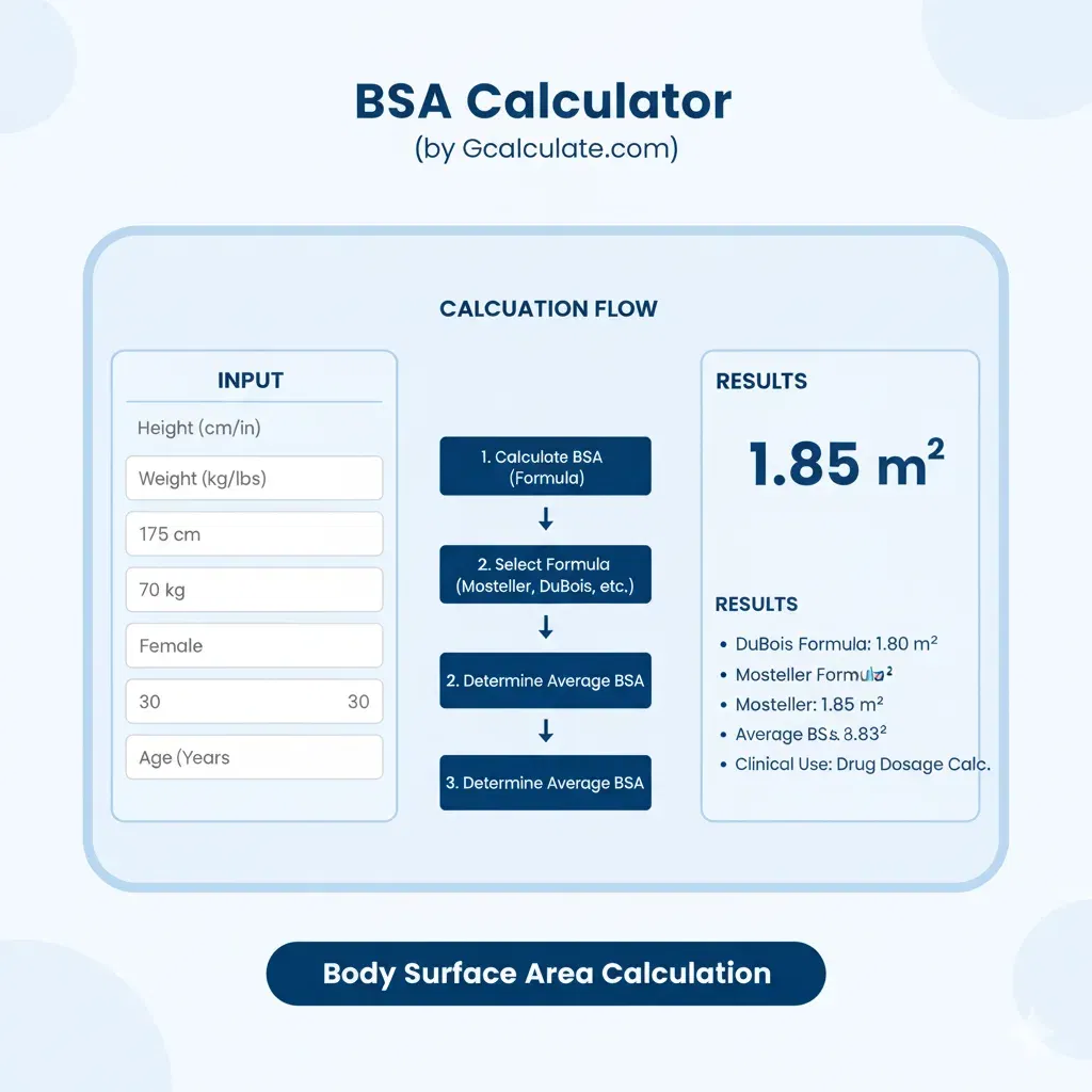 BSA Calculator - Body Surface Area